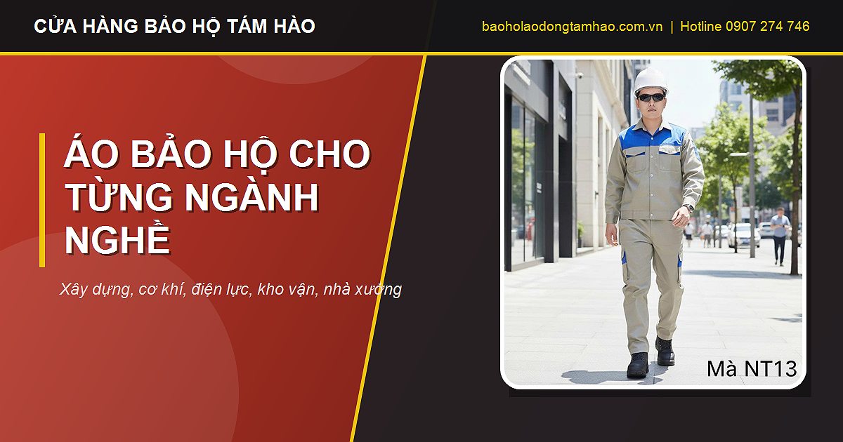 áo bảo hộ công nhân cho từng ngành nghề