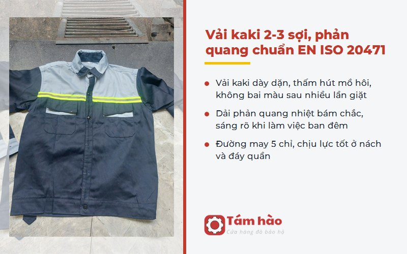 quần áo bảo hộ lao động TP.HCM vải kaki