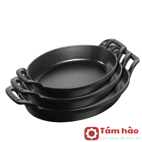       Khay Oval STAUB Màu Đen